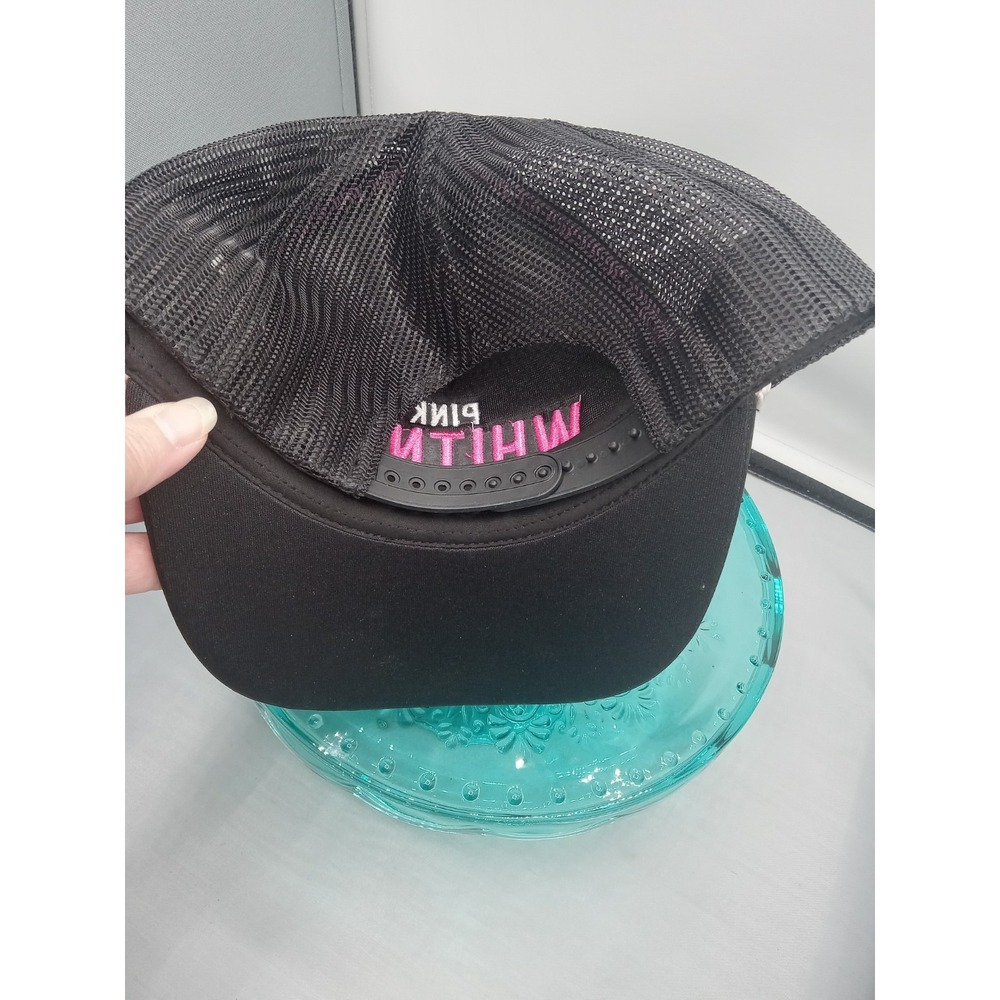 Pink Whitney Trucker Hat Unisex OSFM Black Excellent Barstool Sports Snapback - Picture 8 of 10